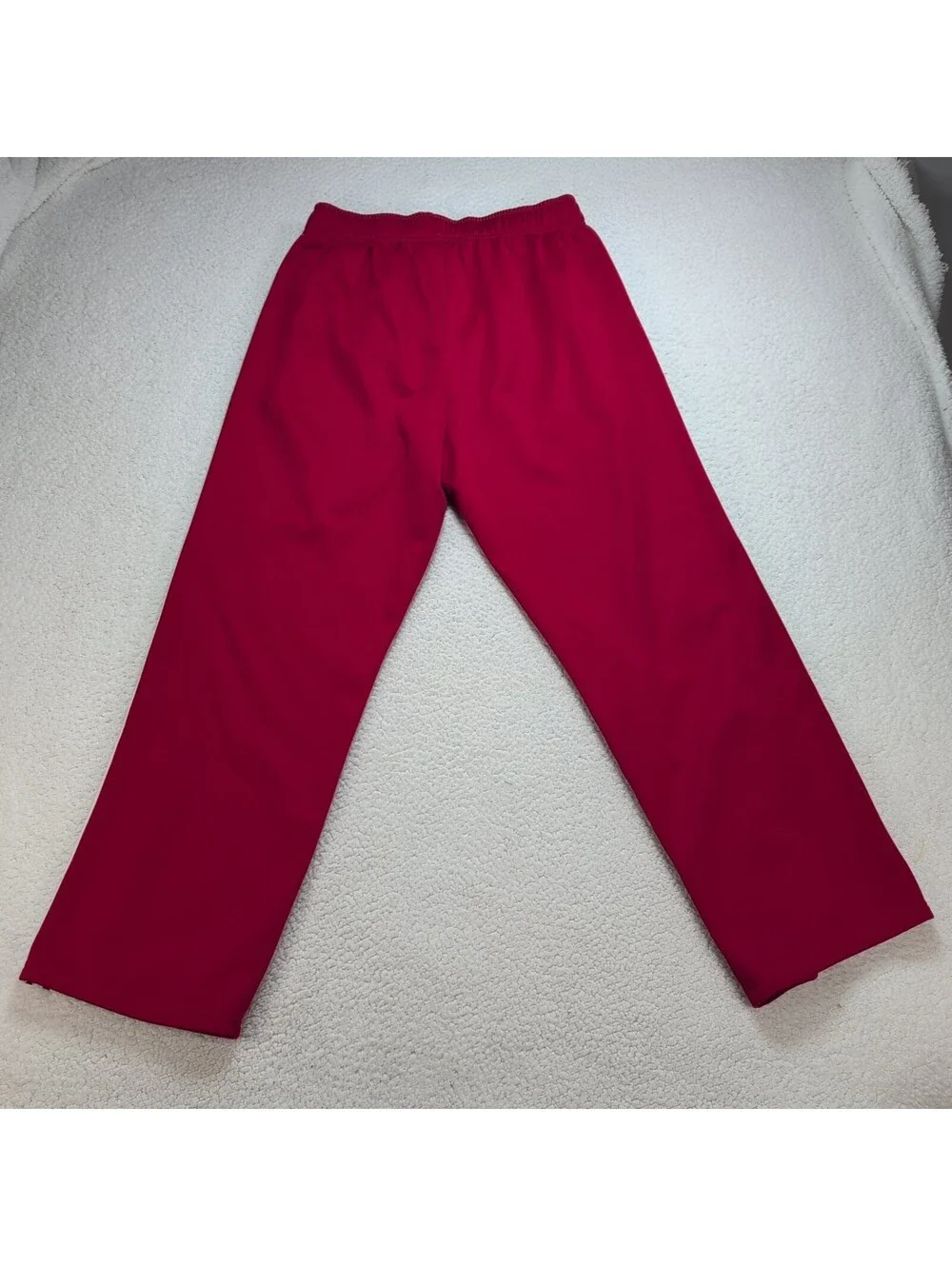 Adidas NC State Wolfpack Track Pants Men's Large Red White 3 Stripe Athletic Jog